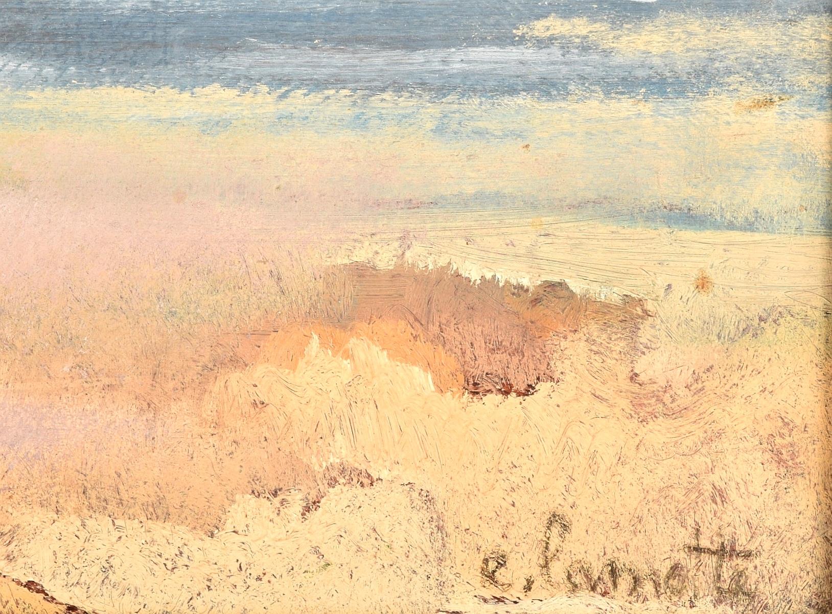 Horse Rider on the Beach - Mid 20th Century French Post Impressionist Painting 1