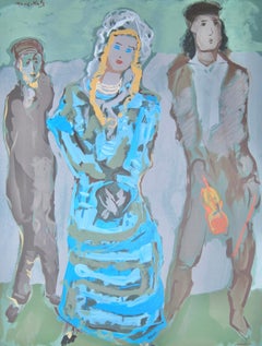 Emmanuel Mane-Katz, Rachel Between the Two Men, 1966 (after)