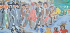 Emmanuel Mane-Katz, Stempeniou's Orchestra in the Village, 1966 (after)