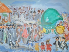 Emmanuel Mane-Katz, Stempeniou's Orchestra in the Village, 1966 (after)