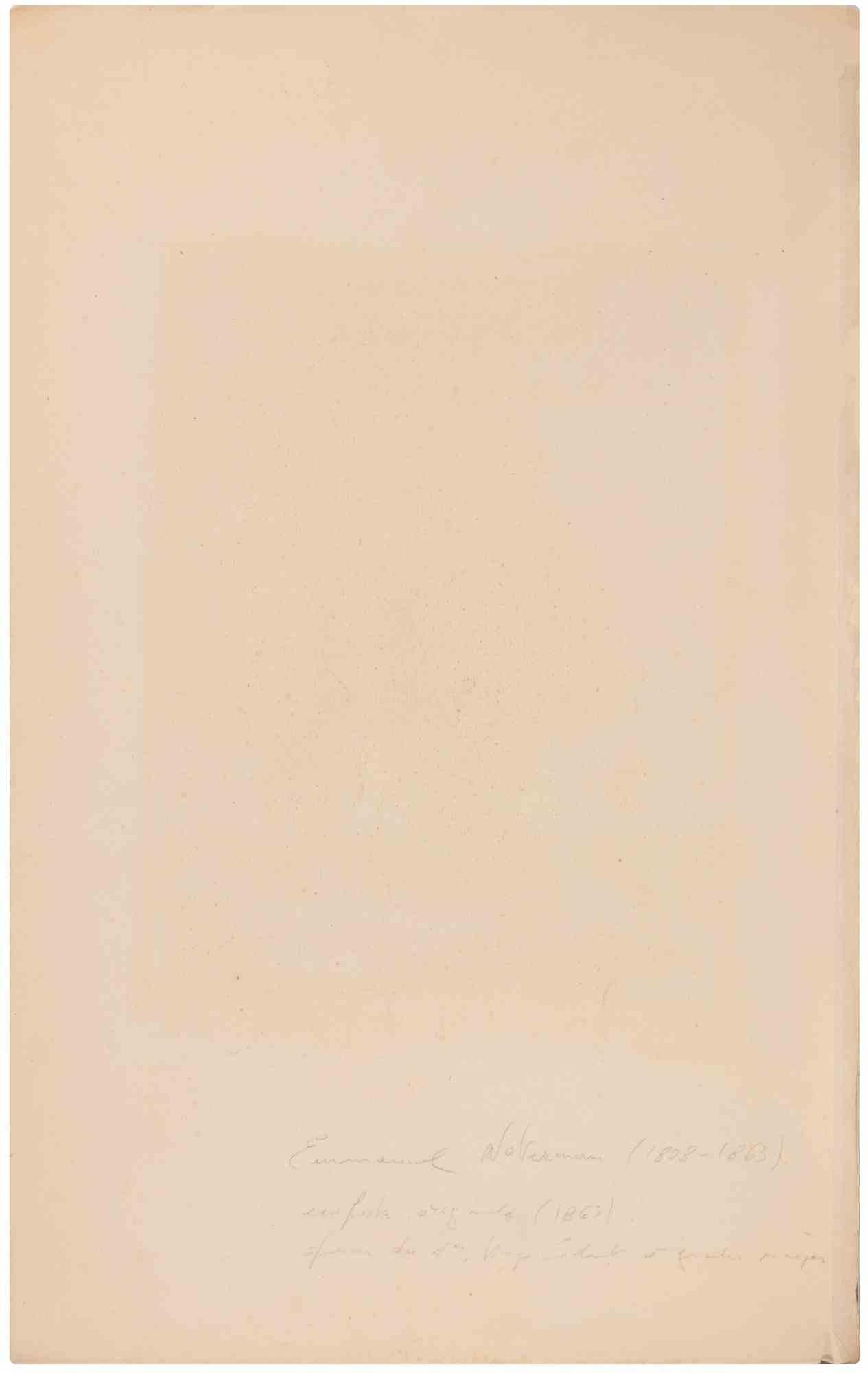 La Leçon de Solfège - Etching by Emmanuel Noterman - 1863 For Sale 1