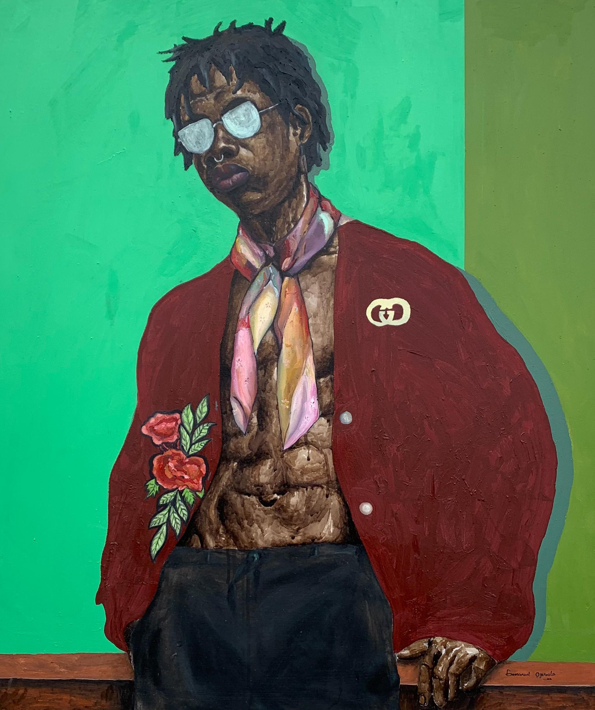 Emmanuel Ojebola Portrait Painting - City Boy