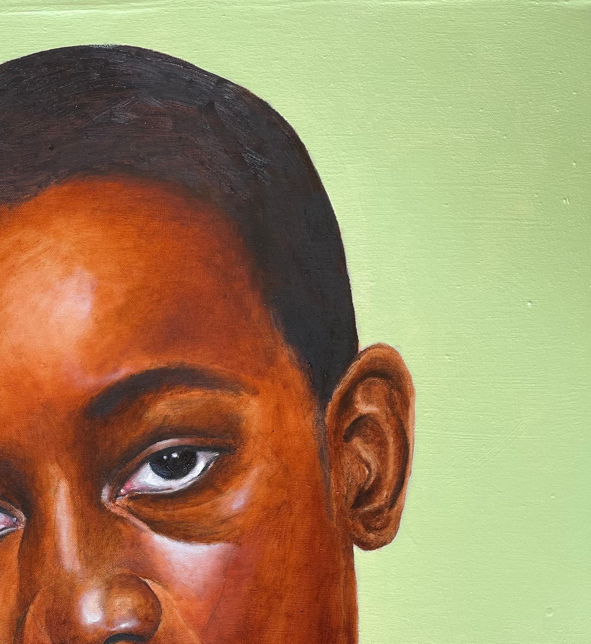 Portrait of George Stinney  - Contemporary Mixed Media Art by Emmanuel Ojebola