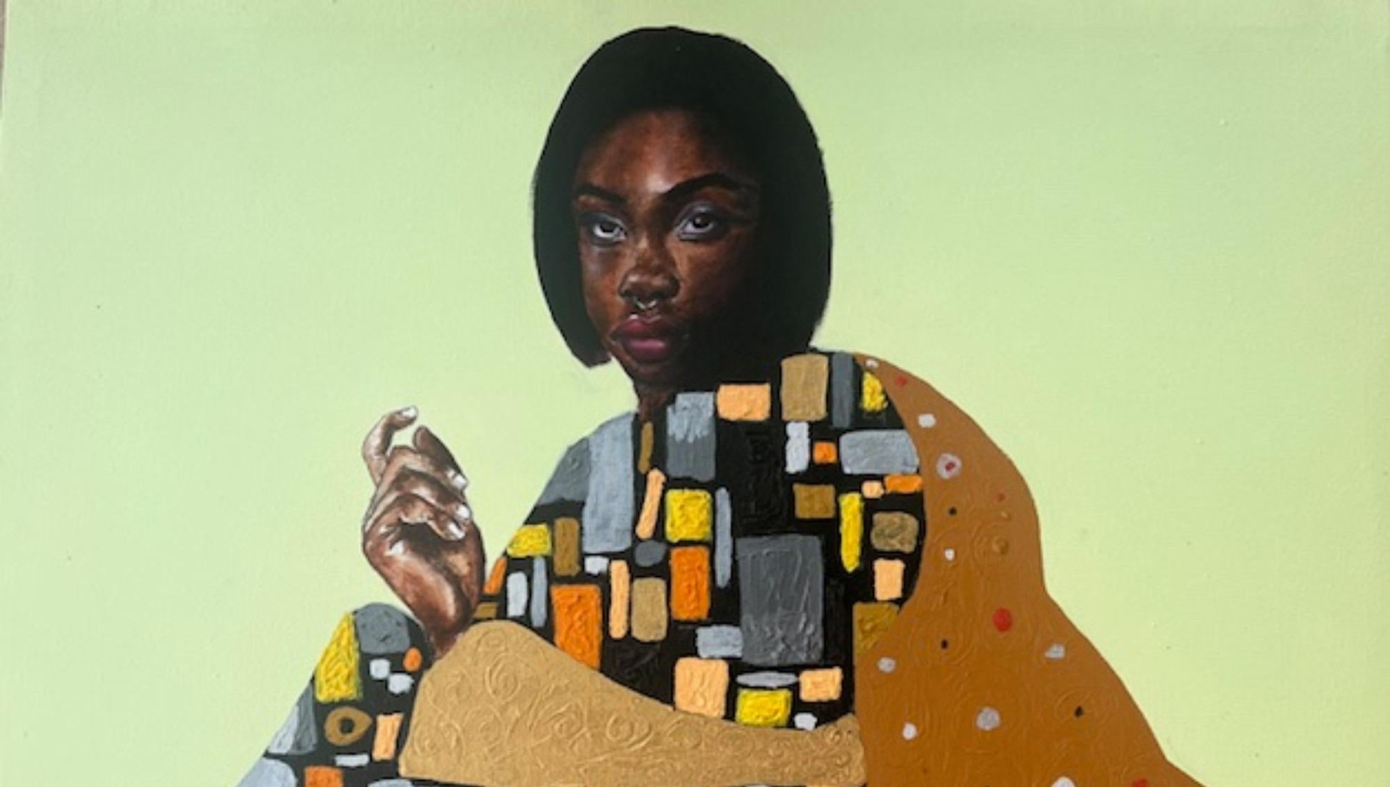 Wiedergeburt 1 -21. Jahrhundert, Zeitgenössisch, Figurative Menschen, Expressionismus, Frauen – Painting von Emmanuel Ojebola