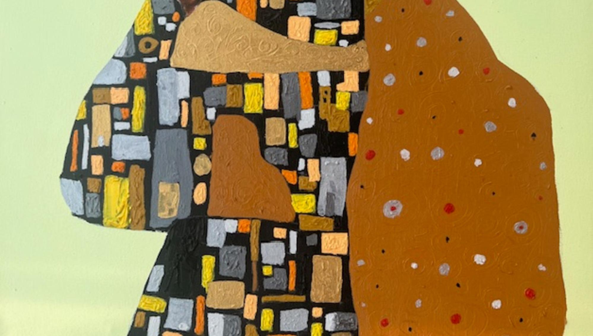 Wiedergeburt 1 -21. Jahrhundert, Zeitgenössisch, Figurative Menschen, Expressionismus, Frauen (Grün), Figurative Painting, von Emmanuel Ojebola