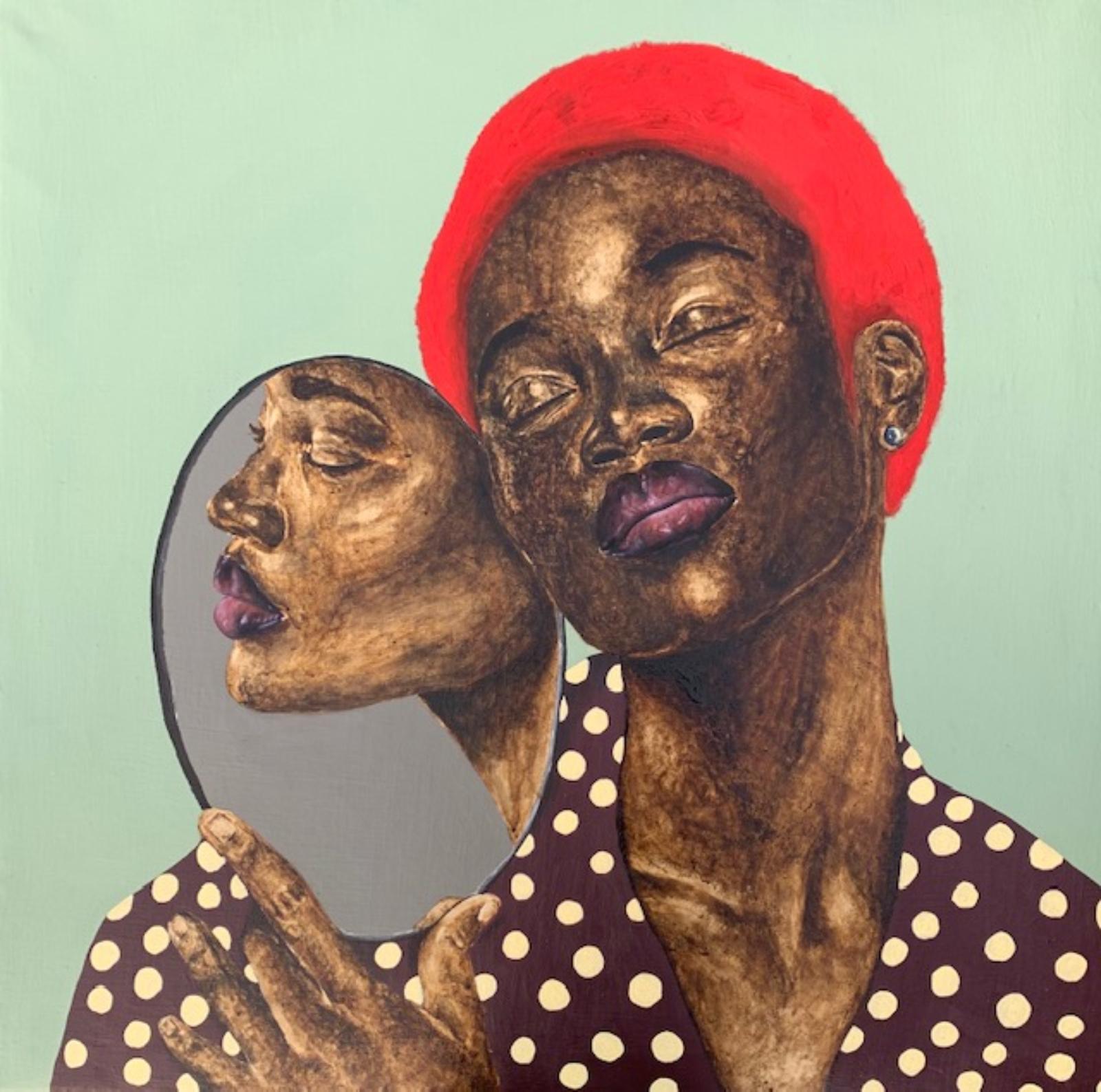 Self Reflection 2 - Mixed Media Art by Emmanuel Ojebola