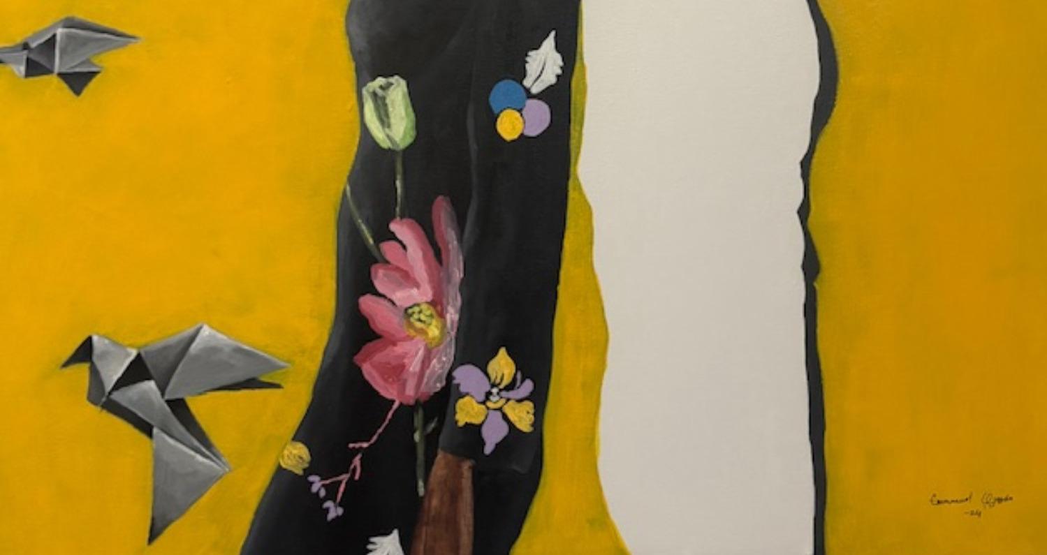 Gezeiten der  Veränderung 2 -21. Jahrhundert, Zeitgenössisch, Figurative Menschen, Expressionismus (Braun), Figurative Painting, von Emmanuel Ojebola