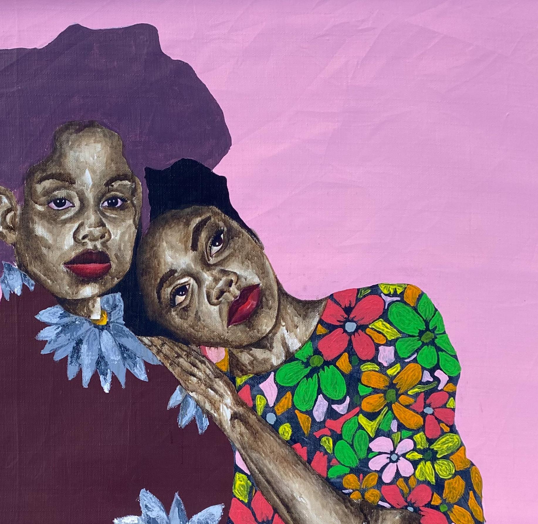 You and Me 1 - Contemporary Painting by Emmanuel Ojebola