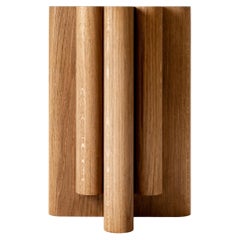 Emmanuel Outy EOG-1 Side Table, Handmade in Solid Oak, Size S