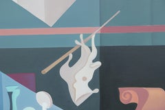 "Symphony Still Life" Cubist Abstract of Instruments in the Style of Picasso