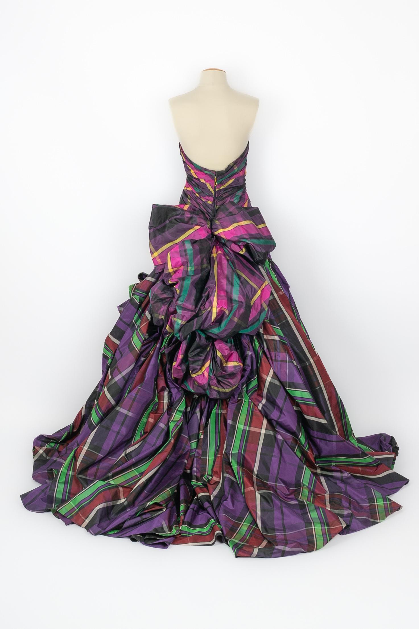 Emmanuel Ungaro dress Haute Couture In Excellent Condition For Sale In SAINT-OUEN-SUR-SEINE, FR