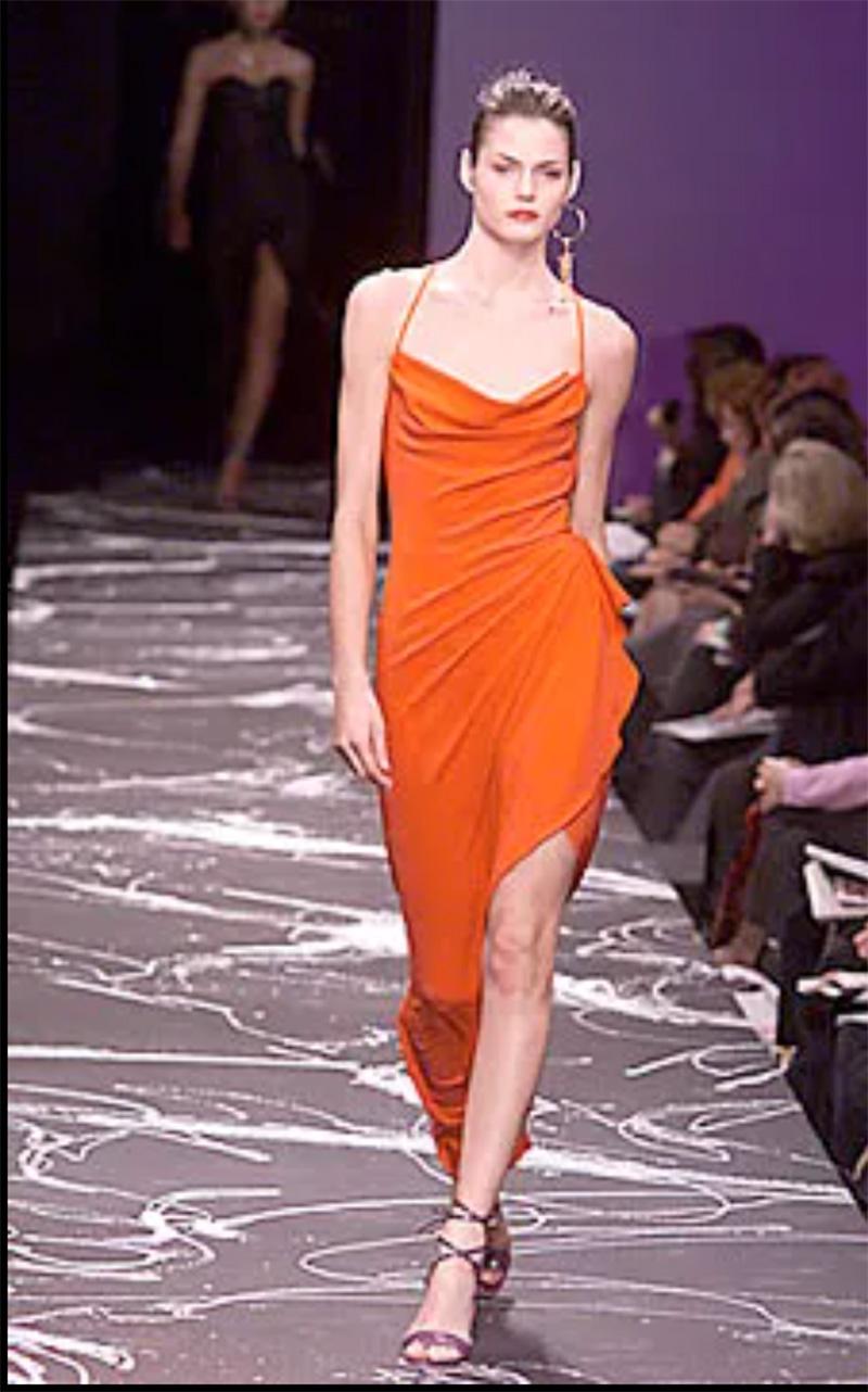 Emmanuel Ungaro - Robe asymétrique chartreuse F/W 2000 en vente 1