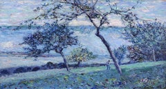 Saint Yverdon - Creuse - Impressionist Landscape Oil by Emmanuel De La Villeon