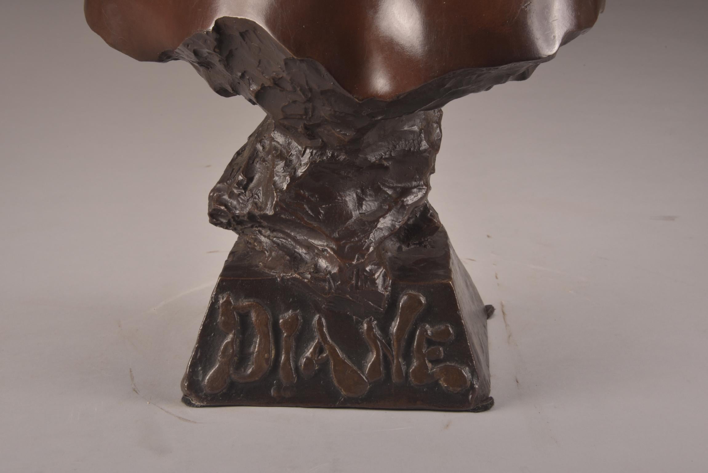 Art Nouveau Emmanuel Villanis, Bronze Buste 