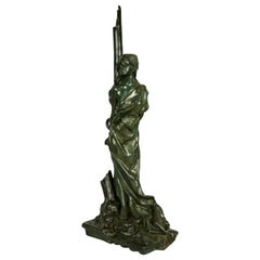 Emmanuel Villanis 'French 1858-1914' "The Hostage" Bronze of Bound Woman