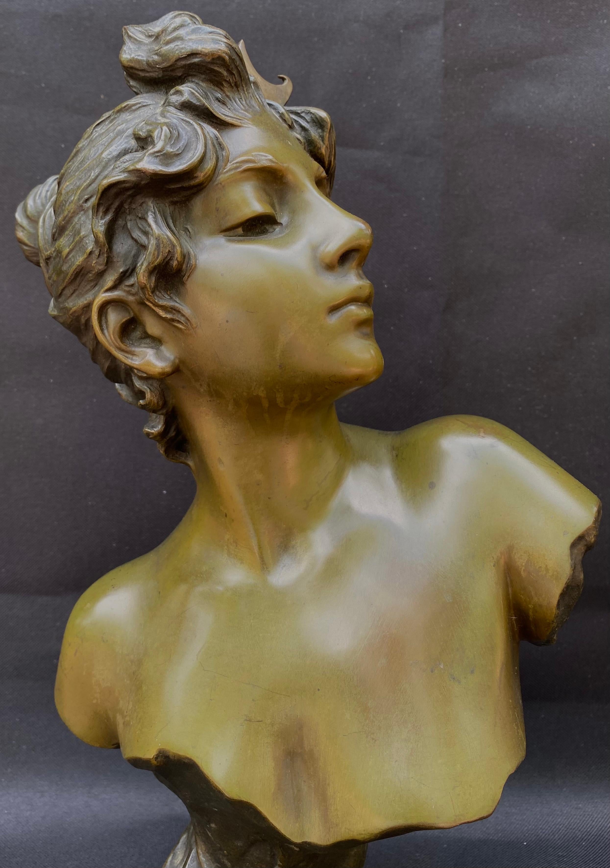 “Diana” - Sculpture by Emmanuel Villanis
