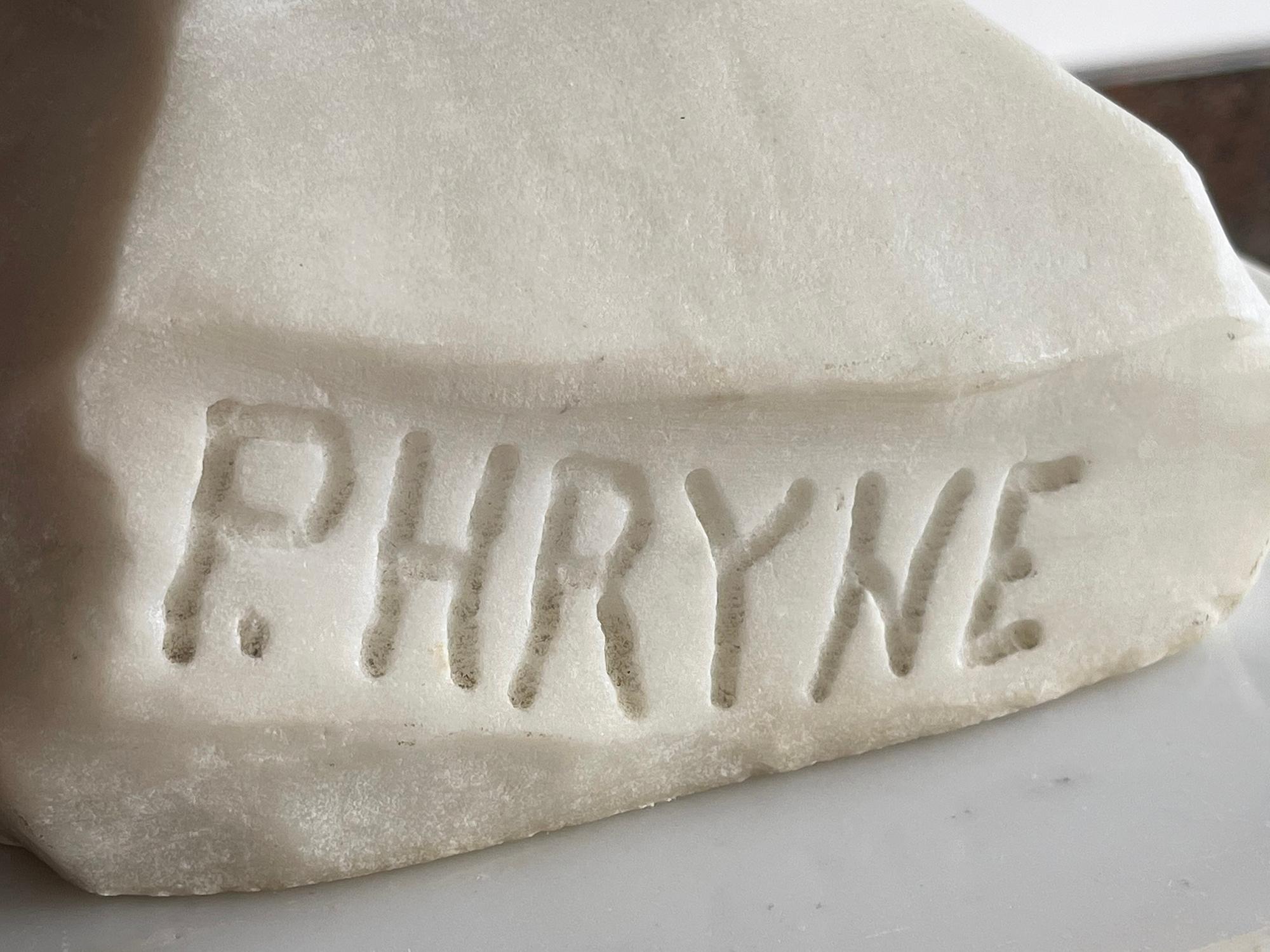 Phryne - Busto de mármol de una bella joven  Silueta perfecta Art Nouveau en venta 16
