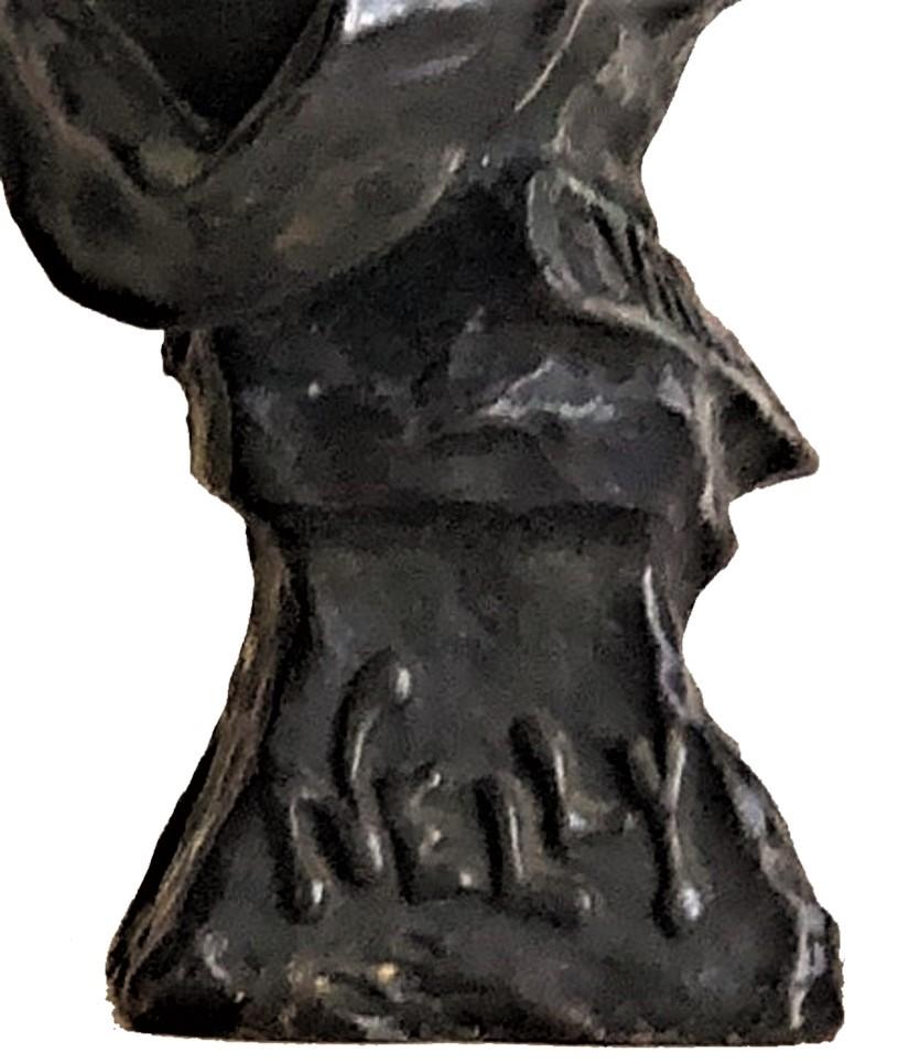 Français Buste en bronze patiné Art nouveau français « Lily » d'Emmanuel Villdnis, vers 1890 en vente