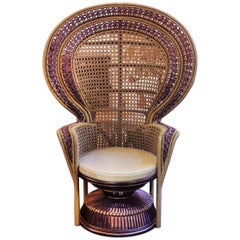 Sillón Emmanuelle Kaki Acabado Cordón Verde