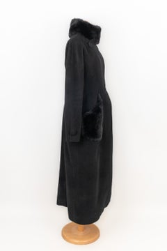 Emmanuelle Khanh Long Black Coat