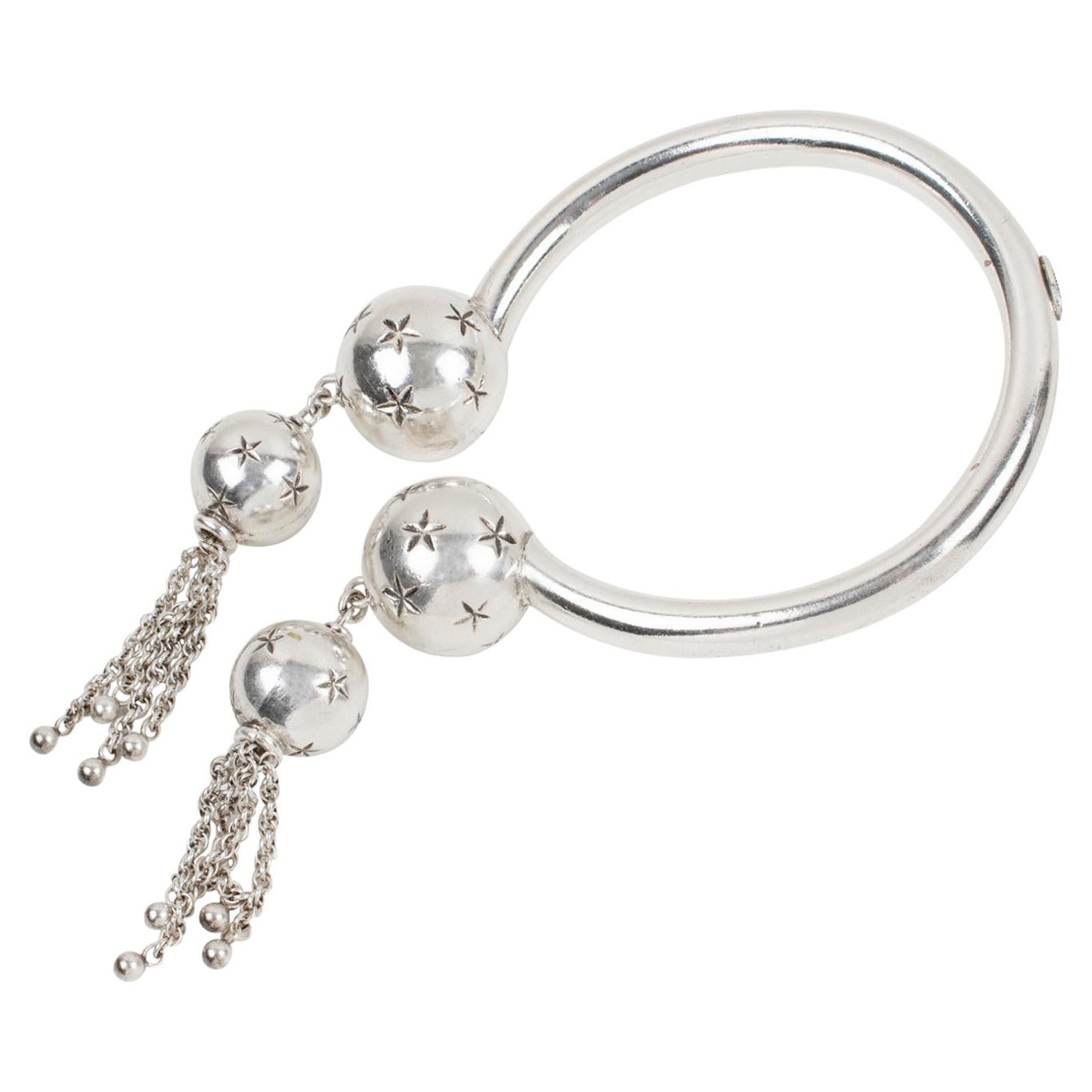 Emmanuelle Khanh Paris Bracelet étoile et chaîne argentées en vente