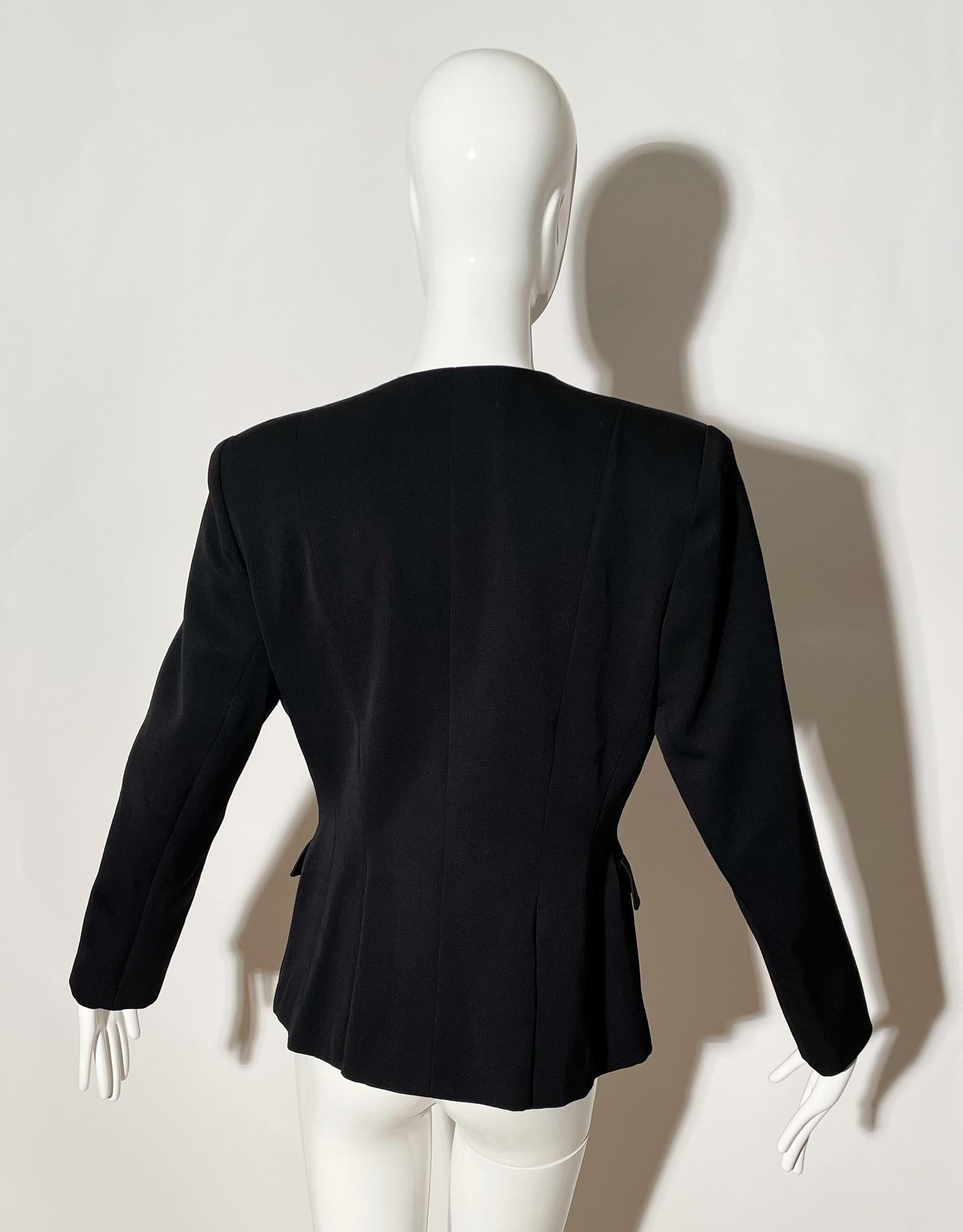 Emmanuelle Khanh Silk Lapel Blazer For Sale at 1stDibs | periwinkle ...