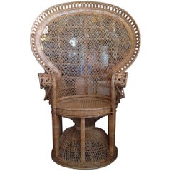 Retro "Emmanuelle" Style "Peacock" Chair