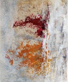 "14/10" acrílico abstracto, COLLAGE, sobre lienzo de lino, 100x120cm