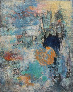 "29/02/25" Abstraktes Acryl, Collage auf Leinen Leinwand, 80x80cm