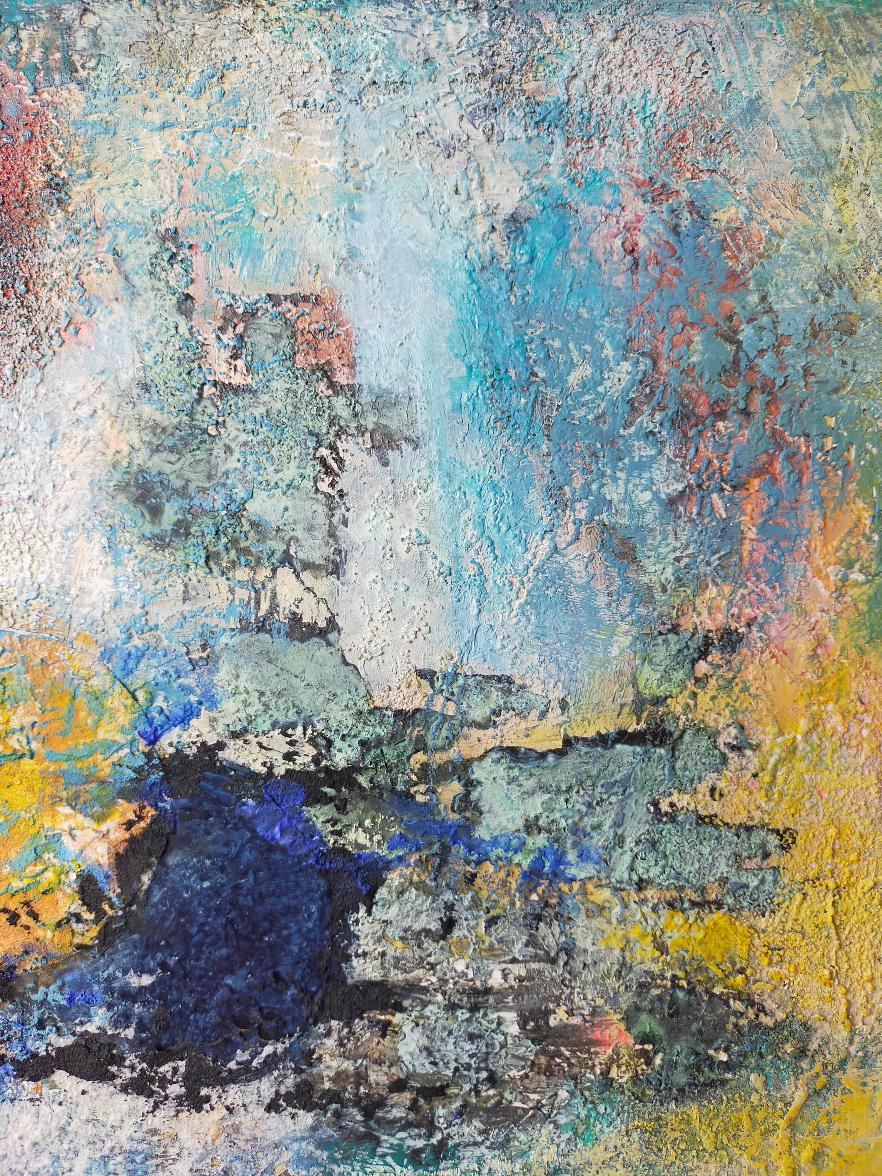 Ich ging zu meinem Vorrat und fand dieses Bild, das vor 20 Jahren entstand, als ich noch Stillleben malte...
Und plötzlich sprach sie zu mir, ich änderte einige Farben und brachte das Ganze wieder ins Gleichgewicht. Ich mag diese Atmosphäre, die