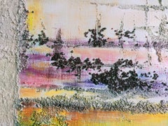 "Invitation to travel" figuratif landscape acrylique linen canvas 60x120cm 2013