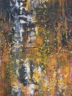 "Troubling time" abstract acrylic  on linen canvas 100x120cm 2022