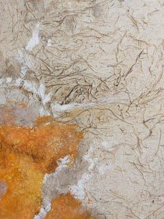 complementariedad beneficiosa"  acrílico abstracto sobre panel de lino 100x100cm