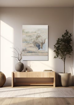 "Frescos"  abstract  acrylic, collage, marble powder.