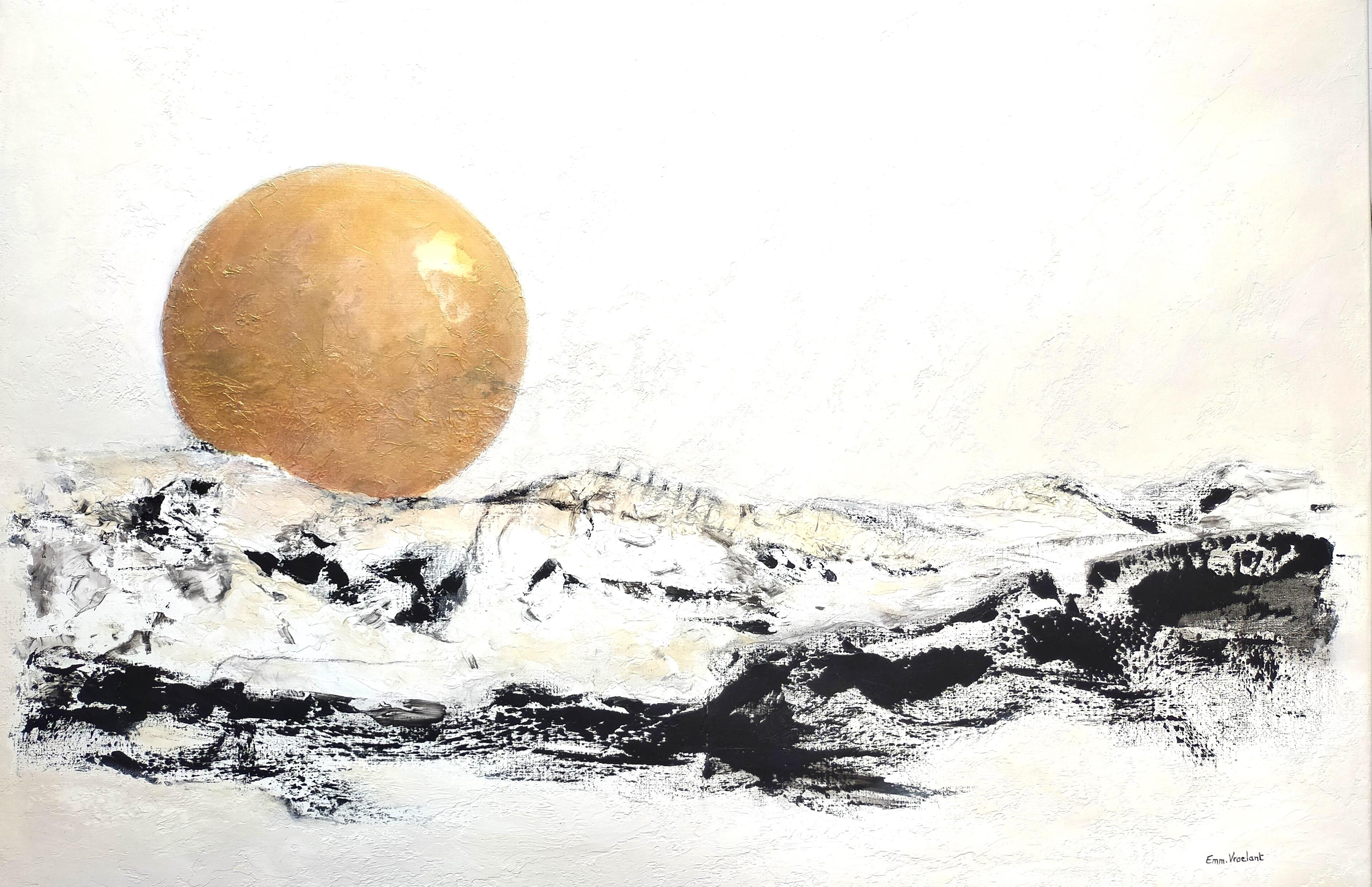 "Gratitudine" acrilico astratto, polvere di marbel,   collage, malta, 80x120cm