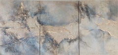 „Mineral tapa“ Abstrakte abstrakte  Acryl auf Holzplatte  100x210cm 2014