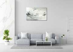 "meine innere welt" abstrakte acrylique, collage, marmor, auf leinen  Aluminium-Leinwand