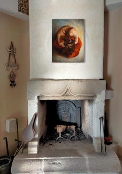 "Sorrow" figuratif nude oil on linen canvas 82x60cm 2009
