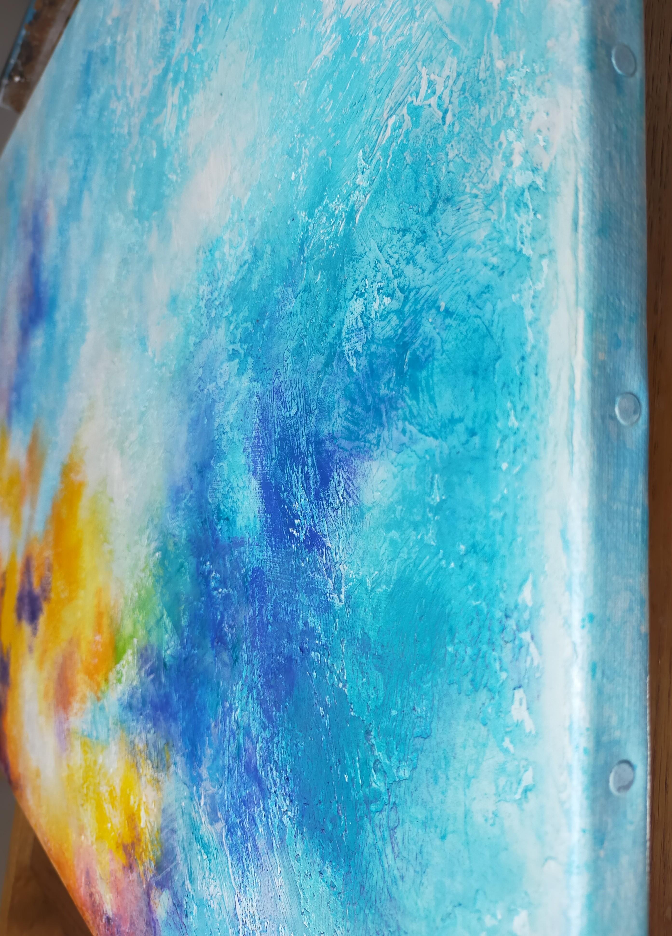 Sommerzeit (Abstrakt), Painting, von Emmanuelle Vroelant