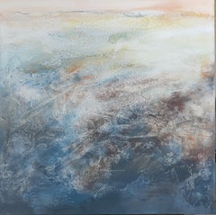 "Eran vientos muy grandes en la tierra de los hombres" abstracto sobre lienzo de aluminio