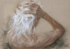 "TOUTE UNE VIE"  Ritratto, acrilico,  50x70cm.