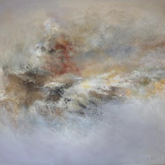 "Vento d'inverno" acrilico astratto  polvere di marmo su tela 120x120cm 2016