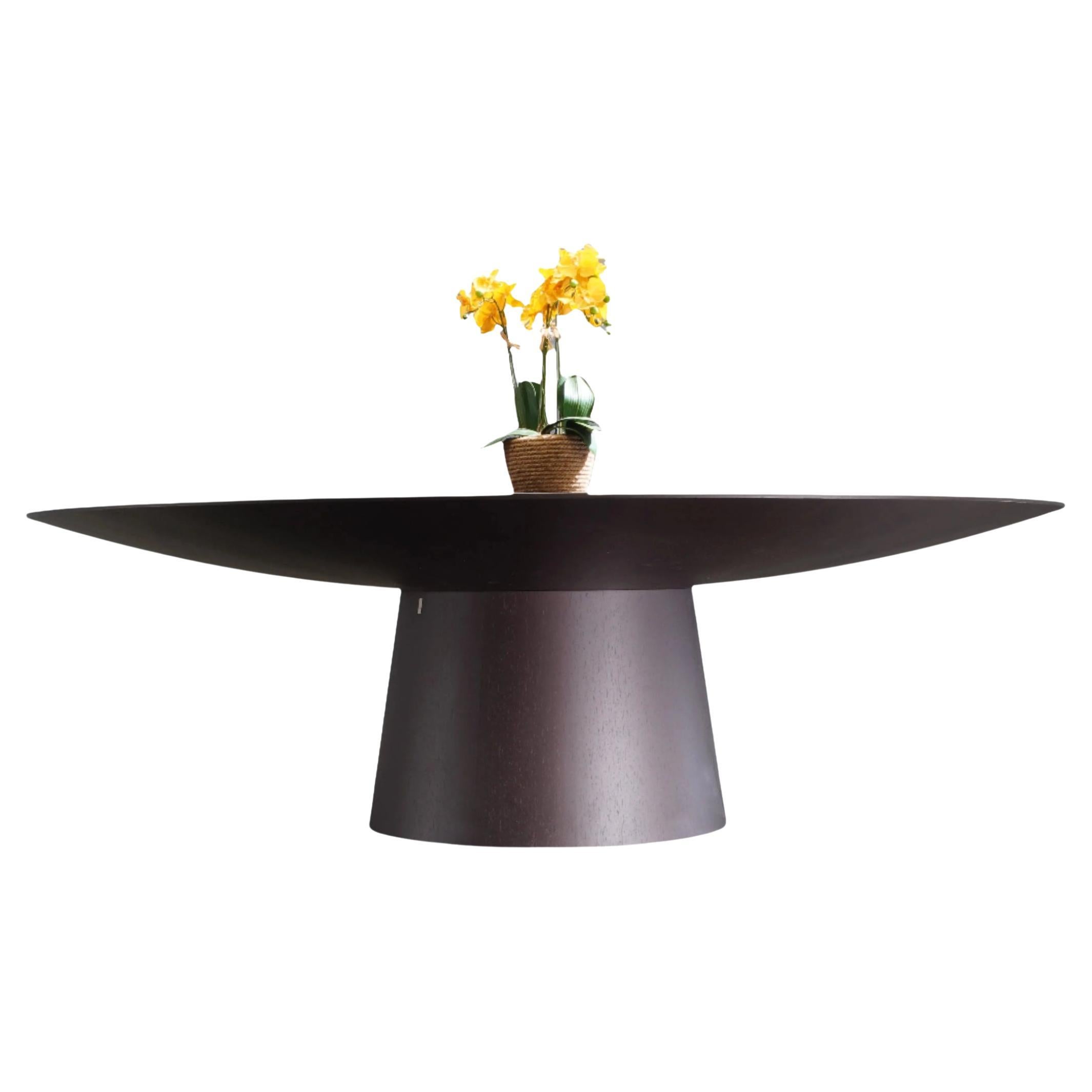Emmemobili UFO Dining Table with Embedded Lazy Susan by Ferruccio Laviani