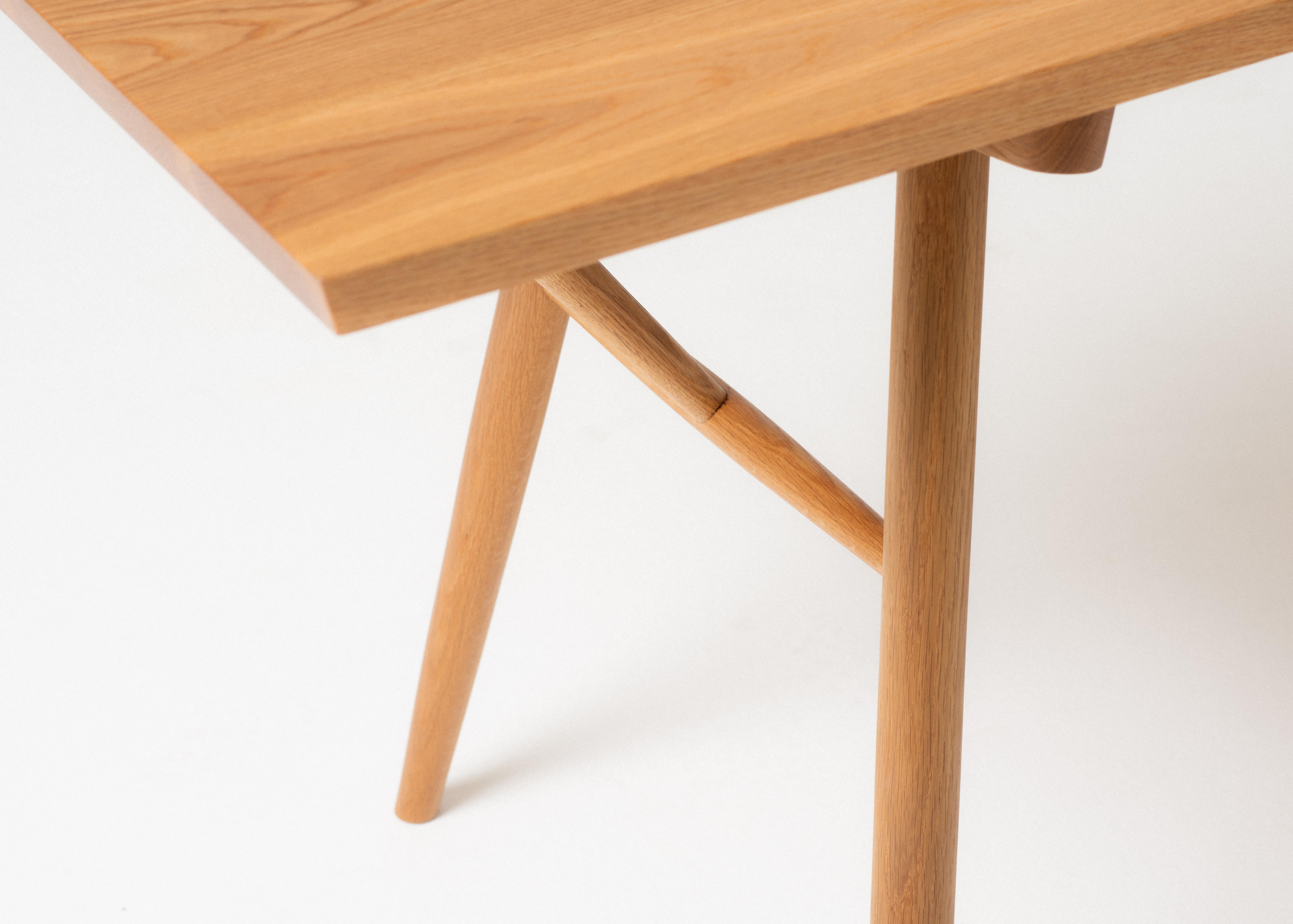 American Emmett Desk Small, Handcrafted Solid Wood Desk  For Sale