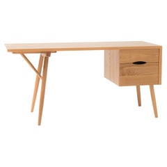 Emmett Desk Small, Handcrafted Solid Wood Desk 