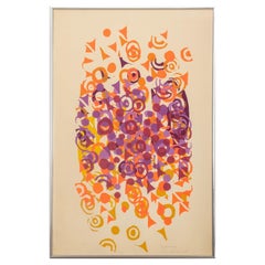 Vintage Emmett Williams "Red and Red" Lithograph in Colors