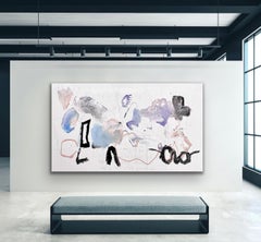 'Apri il tuo cuore' Espressionista astratto, opera d'arte scandinava, minimale