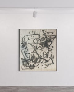 'PS08' abstract expressionist, Scandinavian artwork palo santo spiritual growth