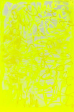 Opera d'arte scandinava espressionista astratta "energia pulsante".