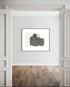 Abstrakter Expressionismus „Unfolding III“, skandinavisches Kunstwerk, Schwarz-Weiß